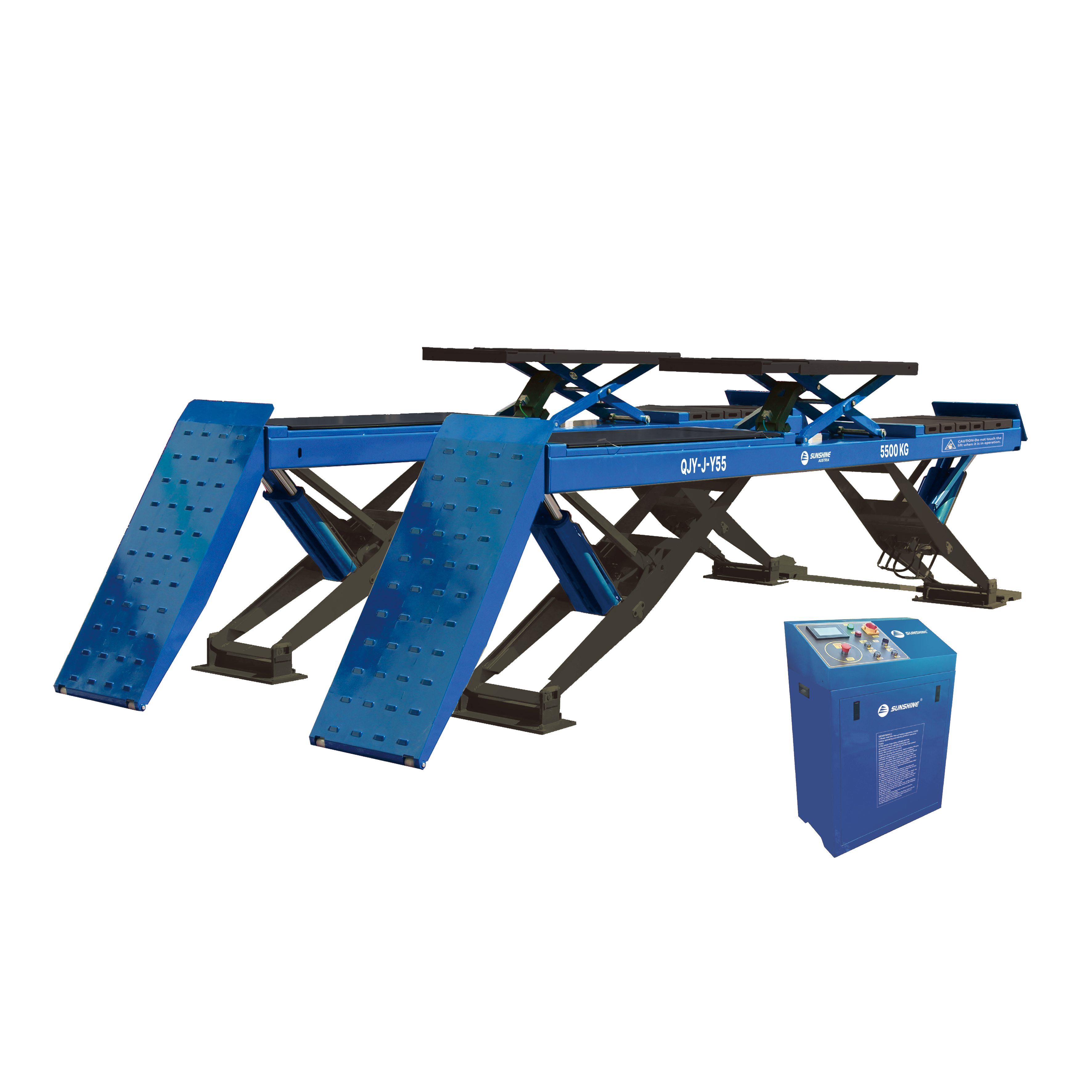 Geringe Überfahrhöhe mit einem minimalen Hub von nur 290 mm, geeignet für Fahrzeuge mit niedriger Bodenfreiheit. Leistungsstarkes Hubsystem mit Tragkraftoptionen von 5,5 t bis 6,5 t für PKWs und Nutzfahrzeuge. Touchscreen-Steuerung, Laser-Entfernungsmessung und Sicherheitsvorrichtungen für präzisen und sicheren Betrieb. Optionales Zubehör wie LED-Beleuchtung und Gelenkspieltester. CE-zertifiziert nach internationalen Standards. Sunshine Austria