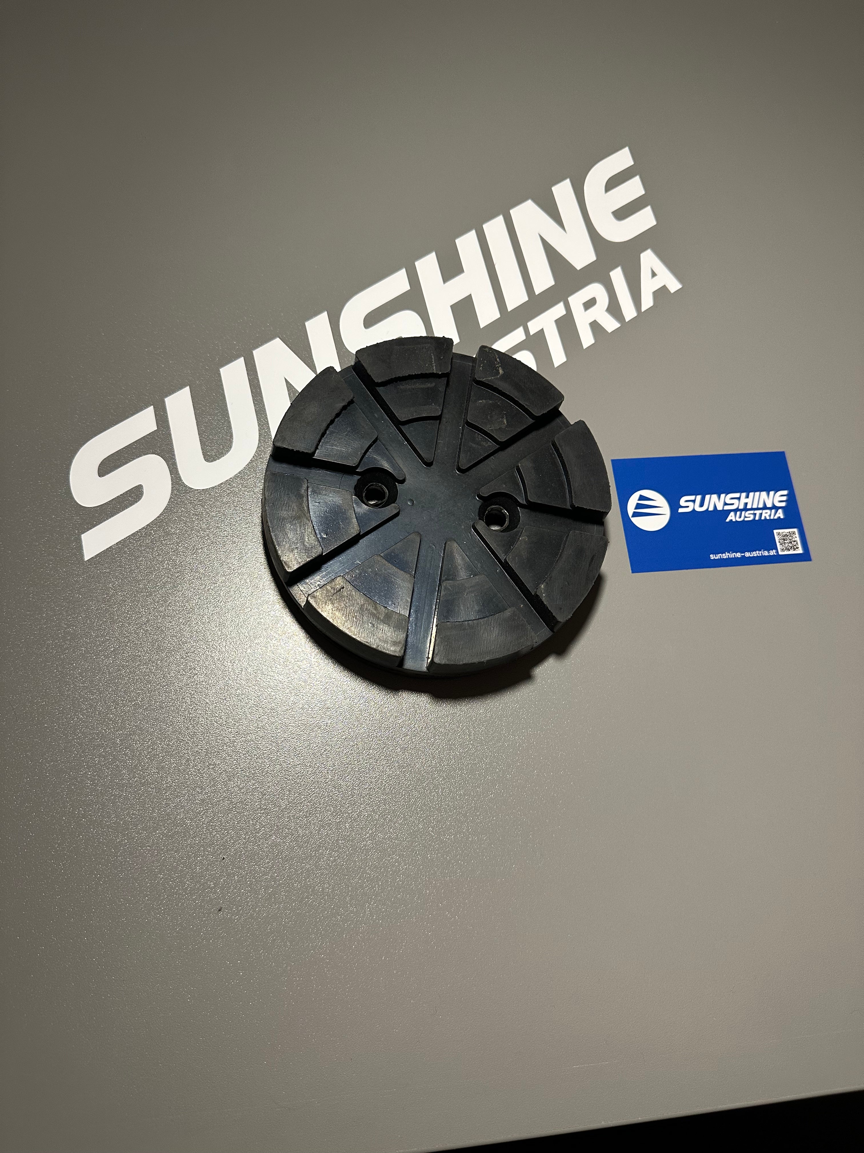 Gummiauflage, Aufnahmeteller für 2 Säulenhebebühne  150mm von Sunshine-Austria