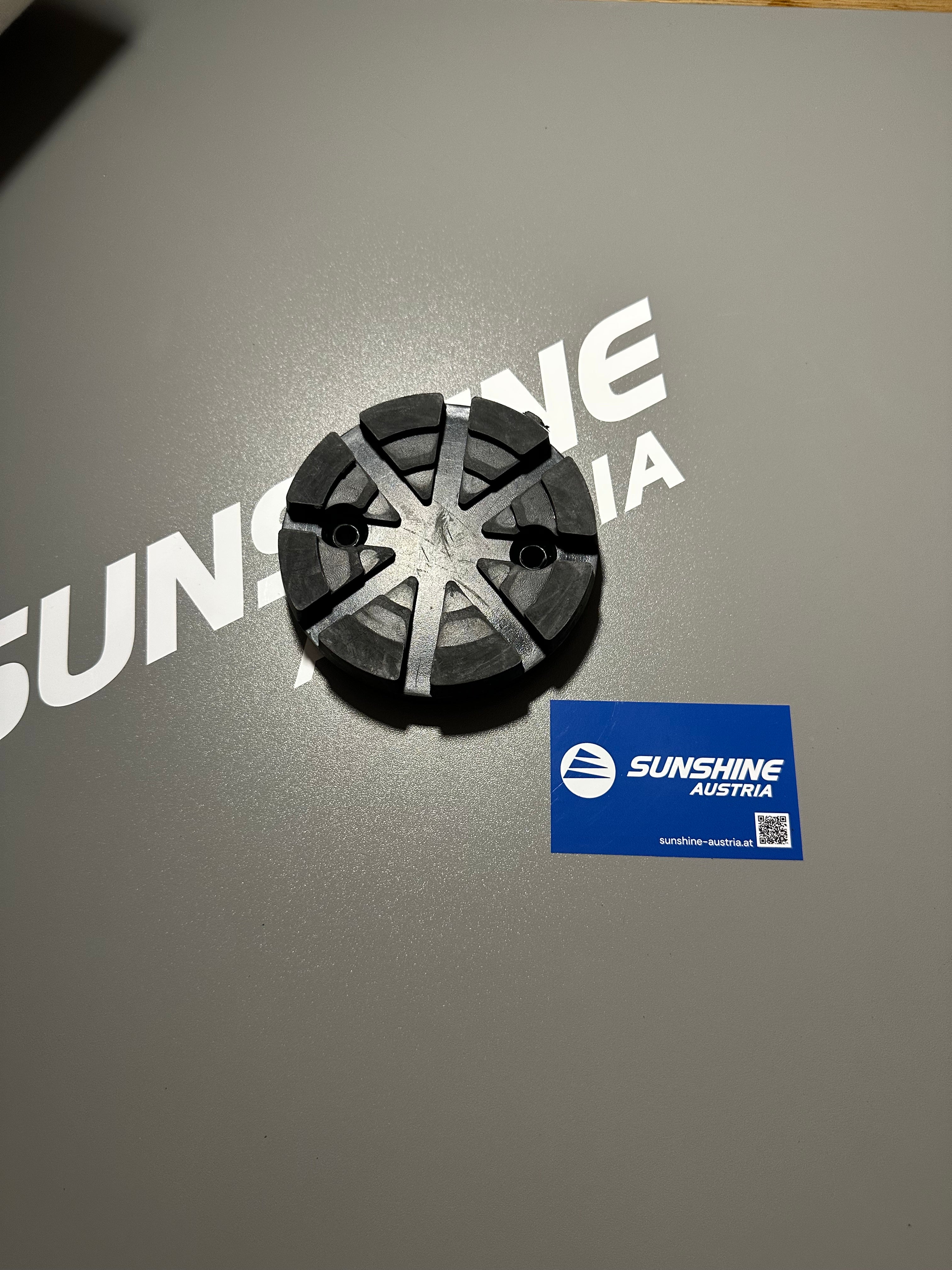 Gummiauflage, Aufnahmeteller für 2 Säulenhebebühne 120mm von Sunshine-Austria